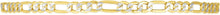Load image into Gallery viewer, 10k Two-Tone Gold 3.5mm Lite Pave Diamond Cut Figaro Chain Link Necklace