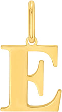 Load image into Gallery viewer, 14k Yellow Gold 0.9" Alphabet Letter A - Z Initial Charm Pendant with optional Extendable Adjustable Chain Necklace