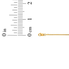 Load image into Gallery viewer, 14k Yellow Gold or White Gold 0.9mm Solid Round Franco Chain Necklace