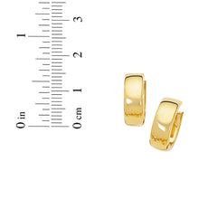 Load image into Gallery viewer, 14k Yellow Gold 15mm Polished Chunky Huggie Earring Earrings