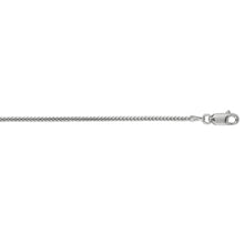 Load image into Gallery viewer, 14k Yellow Gold or White Gold 1.2mm Solid Round Franco Chain Necklace