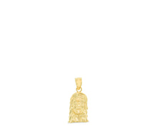 Load image into Gallery viewer, 10k Yellow Gold Face of Jesus Christ Religious Pendant