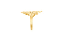Load image into Gallery viewer, 10k Yellow Gold 23.2mm Floral Burst Ring
