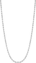 Load image into Gallery viewer, 14k Yellow Gold or White Gold 1.5mm Lite Spiral Rope Chain Necklace