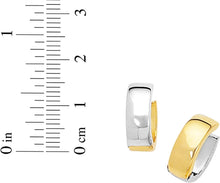 Load image into Gallery viewer, 14k Yellow Gold 15mm Polished Chunky Huggie Earring Earrings