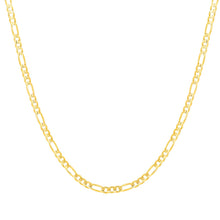 Load image into Gallery viewer, 10k Yellow Gold 3.2mm Solid Clasic Figaro Necklace
