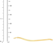 Load image into Gallery viewer, 14k Yellow Gold 1.8mm Triple Strand Herringbone Link Bracelet, 7 Inch