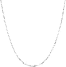 Load image into Gallery viewer, 14k Yellow Gold 2mm Solid Paperclip Link Chain Necklace