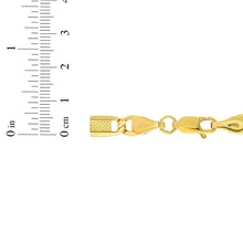 Load image into Gallery viewer, 10k Yellow Gold 5mm Lite Figaro Bar Chain Necklace