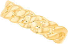 Load image into Gallery viewer, 10k Yellow Gold 6mm Cuban Link Ring, Sizes 4 - 13