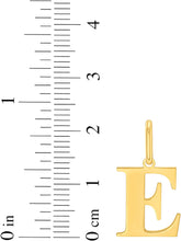 Load image into Gallery viewer, 14k Yellow Gold 0.9" Alphabet Letter A - Z Initial Charm Pendant with optional Extendable Adjustable Chain Necklace