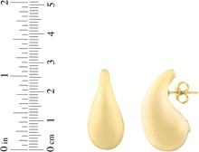 Load image into Gallery viewer, 14k Yellow Gold Small Raindrop Stud Earrings - view 6