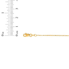 Load image into Gallery viewer, 14k Yellow Gold or White Gold 0.9mm Diamond Cut Bead Chain Necklace