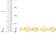 Load image into Gallery viewer, 10k Yellow Gold 6.5mm Puff Mariner Bracelet or Anklet