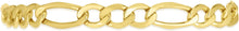 Load image into Gallery viewer, 10k Yellow Gold 7mm Lite Figaro Chain Link Necklace