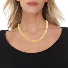 Load image into Gallery viewer, 10k Yellow Gold 6mm Lite Franco Chain Link Necklace