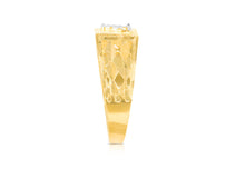 Load image into Gallery viewer, 10k Yellow Gold Two-Tone 8mm Square A-Z Initial Letter Ring