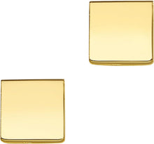 Load image into Gallery viewer, 14k Yellow Gold 4.9mm Polished Square Stud Earrings
