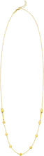 Load image into Gallery viewer, 14k Yellow Gold Heart Station 1.2mm Adjustable Chain Friendship Necklace, 16 to 26 Inch