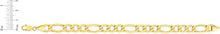 Load image into Gallery viewer, 10k Yellow Gold 8.5mm Lite Figaro Chain Link Necklace