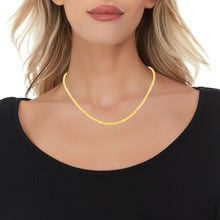 Load image into Gallery viewer, 10k Yellow Gold 4mm Hollow Rope Chain Necklace