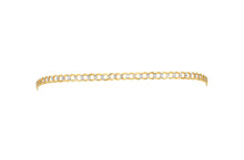 Load image into Gallery viewer, 14k Yellow Gold and White Gold 3.2mm Solid Two-Tone Pave Curb Cuban Chain Necklace