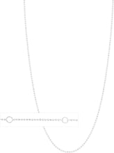 Load image into Gallery viewer, 10k Yellow Gold or White Gold 1mm Double Extendable Solid Diamond Cut Bead Chain Adjustable Necklace, 16" - 17" - 18 Inch