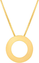 Load image into Gallery viewer, 14k Yellow Gold 0.4" Block Alphabet Letter A - Z Initial Charm Pendant with Extendable Adjustable Chain Necklace