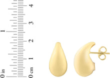Load image into Gallery viewer, 14k Yellow Gold Small Raindrop Stud Earrings - view 5