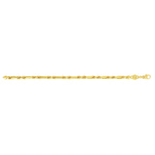 Load image into Gallery viewer, 14k Yellow Gold 3mm Semi-Solid Figarope Chain Necklace, 22 Inch