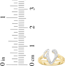 Load image into Gallery viewer, 10k Two-Tone Yellow Gold and White Gold 8.5mm Personalized A-Z Initial Cursive Letter Ring, Sizes 3 - 10