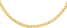 Load image into Gallery viewer, Italian 14k Gold Over 925 Silver 5.3mm Comfort Curb Link Chain Bracelet, 8 Inch