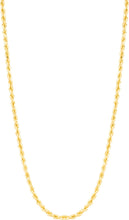 Load image into Gallery viewer, 14k Yellow Gold 2.5mm Lite Spiral Rope Chain Necklace