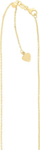 Load image into Gallery viewer, 14k Yellow Gold 1.1" Beveled Cross Charm Pendant with optional Adjustable Chain Necklace