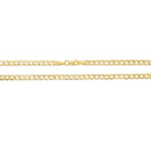 Load image into Gallery viewer, 10k Yellow Gold 3.1mm Curb Cuban Chain Necklace