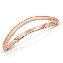 Load image into Gallery viewer, 10k Yellow Gold or White Gold or Rose Gold 1.5mm Curved Thumb Ring