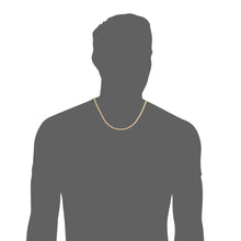Load image into Gallery viewer, 10k Yellow Gold 2mm Lite Franco Chain Link Necklace