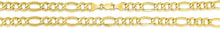 Load image into Gallery viewer, 10k Yellow Gold 9.5mm Lite Figaro Chain Link Necklace