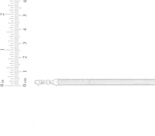 Load image into Gallery viewer, 14k White Gold 3mm or 4.5mm Solid Herringbone Chain Bracelet, 7 Inch