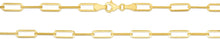 Load image into Gallery viewer, 14k Yellow Gold 4mm Solid Paperclip Link Chain Necklace