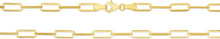 Load image into Gallery viewer, 10k Yellow Gold Solid Paperclip Chain Necklace