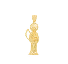 Load image into Gallery viewer, 10k Yellow Gold Angel of Death Religious Pendant
