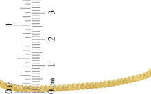 Load image into Gallery viewer, 14k Yellow Gold Sparkle Beaded Link Chain Bracelet, 7 Inch