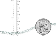 Load image into Gallery viewer, 14k White Gold 4mm Fancy Stampato Link Bracelet, 7.25 Inch