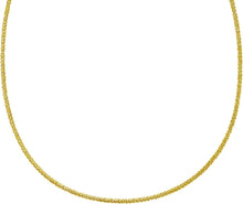 Load image into Gallery viewer, 14k Yellow Gold Sparkle Beaded Link Chain Necklace