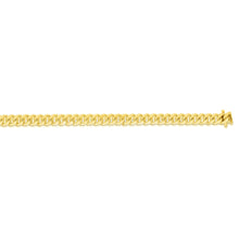 Load image into Gallery viewer, 10k Yellow Gold 7mm Solid Miami Cuban Chain Link Necklace