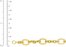 Load image into Gallery viewer, 14k Yellow Gold 7.5mm Large and 3.8mm Small Oval Link Bracelet, 7.25 Inch
