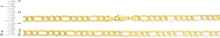 Load image into Gallery viewer, 10k Yellow Gold 5.5mm Lite Figaro Chain Link Necklace