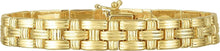 Load image into Gallery viewer, 14k Yellow Gold 8mm Basketweave Link Bracelet, 7.25 Inch