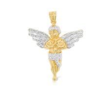Load image into Gallery viewer, 10k Yellow Gold Praying Angel Pendant